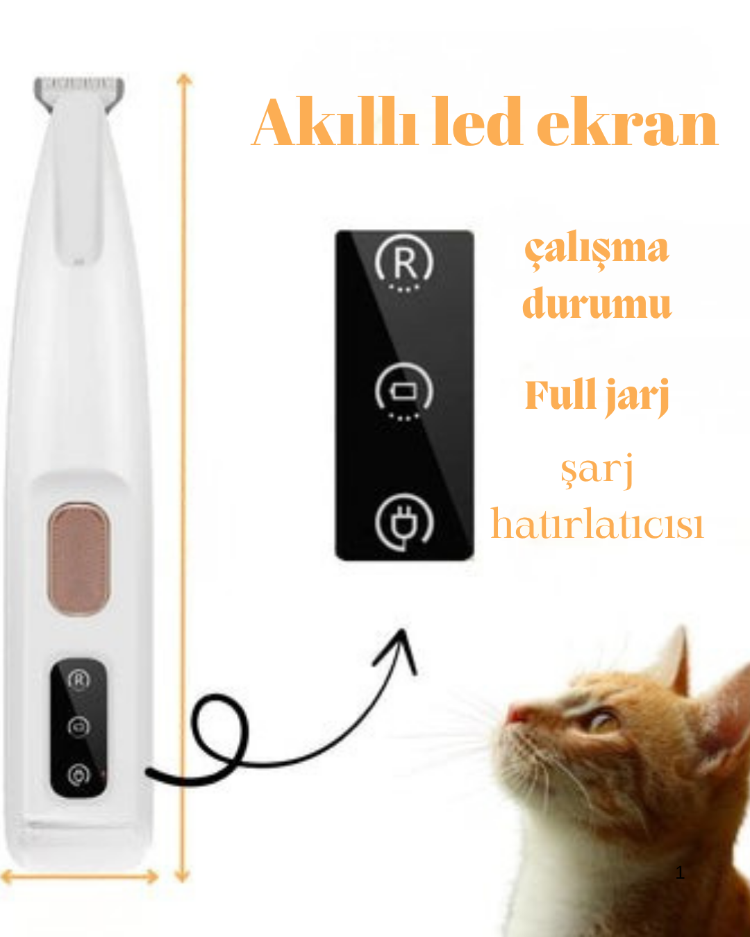 Evcil hayvan bakım traş makinesi